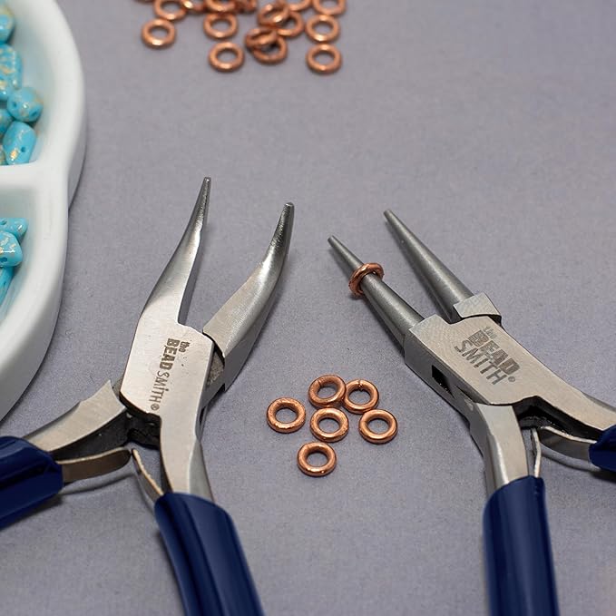 The Beadsmith Round-Nose Pliers for Bending and Looping Wires, Jewelry Making Supplies