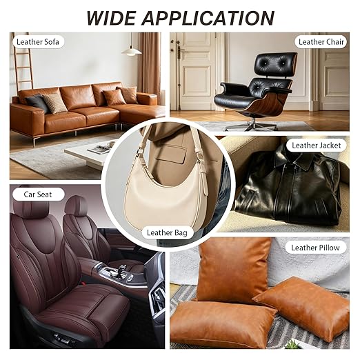 BSZHTECH Leather Repair Tape Self-Adhesive Leather Repair Patch for Couch Furniture Sofas Car Seats Advanced PU Vinyl Leather Repair Kit(Dark Coffee, 3.9 X 79 inch)