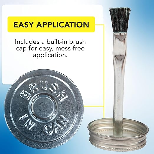 Gasoila NT Pipe Thread Sealant, High-Performance Leak Protection, NSF, Made in USA, Free of PFAS, 1/2 Pint Brush-in-Cap, -50°F to 400°F, for Metal & Plastic, Seals to 6,000 PSI