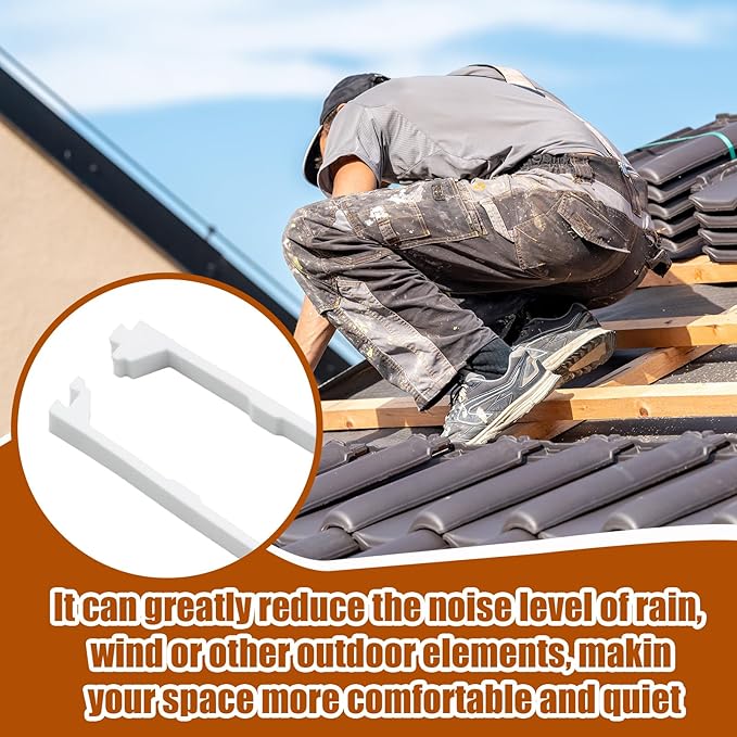 9 Inch R-Shaped Panel Foam Closure Strips for Metal Corrugated Roofing Panels, Thermal Insulation and Noise Reduction Inside Roof Closure Strips, 3ft Long Inside 9 Inch, 15 Pcs, White