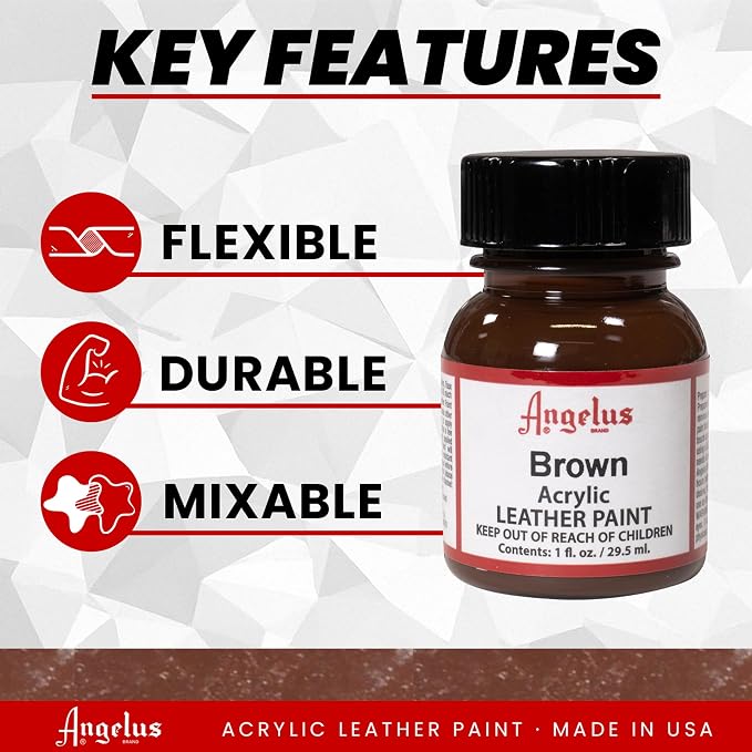 Angelus Acrylic Leather Paint, 1 oz., Brown