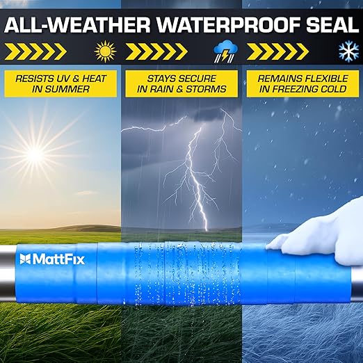 Self Fusing Silicone Tape – 1" x 36’ – Waterproof Tape for Emergency Repairs – Weatherproof, Heat and Chemical-resistant – For Plumbing, Pipes and Hoses repairs, Automotive, Electrical & Outdoor Use