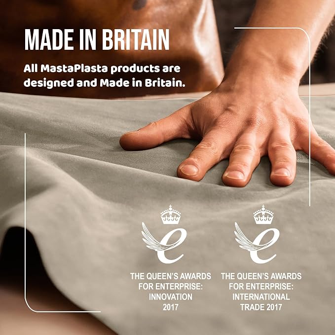 MASTAPLASTA Instant Upholstery Quality Self-Adhesive Repair Tape. Beige Suede 60ins x 4ins / 150cm x10cm. Easily Fix Sofas, Car Interiors, Jackets, Bags & More. Perfect for Most Velvets Too!