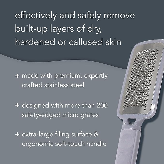 Barefoot Scientist The Gratest Professional Micro-Grated XL Rasp, Remove Hard Skin and Calluses, Relieve Dry, Cracked Heels