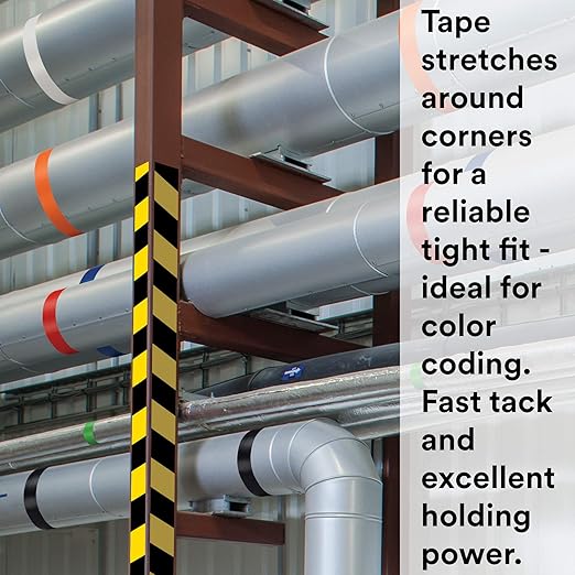 3M Vinyl Tape 764, General Purpose, 2 in x 36 yd, Brown, 1 Roll, Light Traffic Floor Marking, Social Distancing, Color Coding, Safety, Bundling