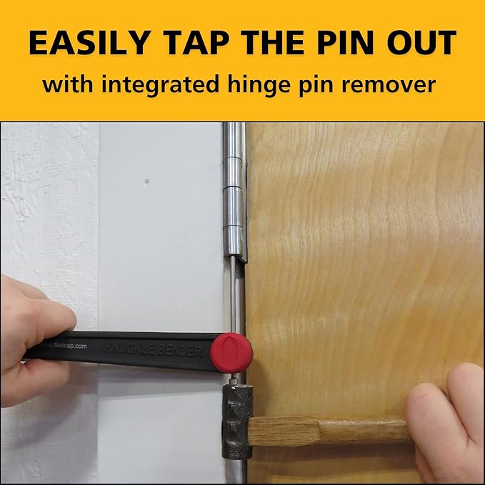 FastCap Knuckle Bender with Built-in Hinge Pin Remover - Adjustable Door Hinge Tool for Fast and Accurate Sagging Door Fixes