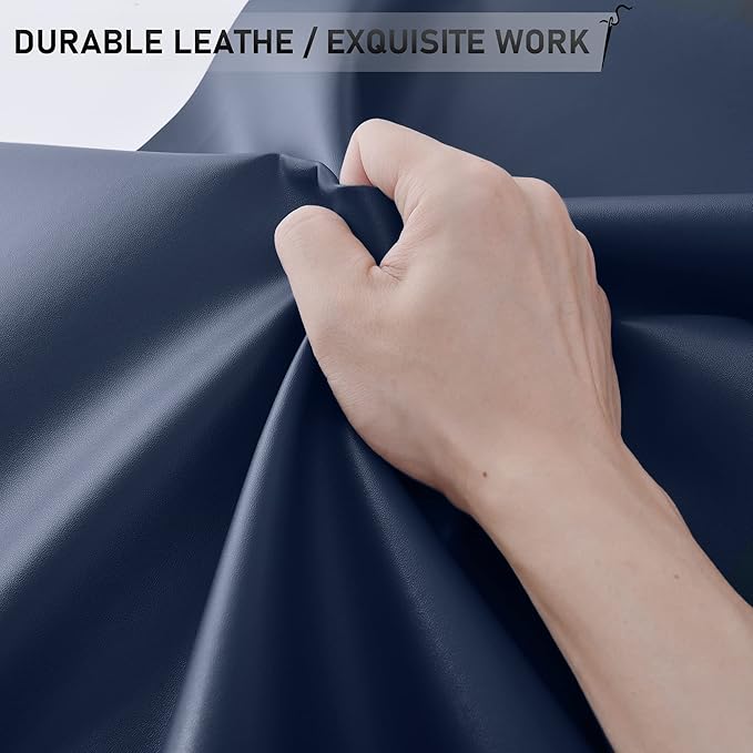 YAFLC Self Adhesive Leather Repair Tape Kit, 4"x 63" Leather Repair Patch for Furniture, Leather Repair Patch for Car seat, Sofas, Couch, Boat Seat Dark Blue