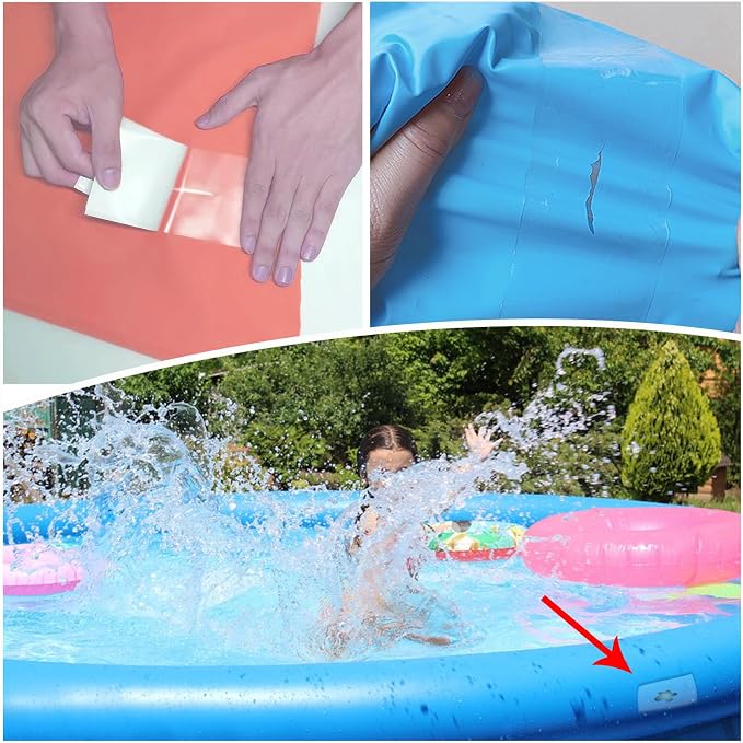 Air Mattress Patch Repair Kit Heavy Duty,3.15in x 7 ft Roll Waterproof TPU Pool Patch Repair Kit for Air Mattress,Pool Floats,Bounce House,Tent,Canvas,Canopys,Tubes Air Bed and Inflatable Toys