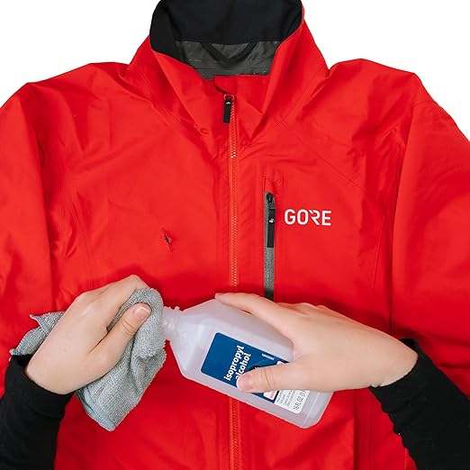 GEAR AID Tenacious Tape Gore-TEX Fabric Patches for Waterproof Jacket & Rain Gear Repair, Black, 2.5” x 2.8” Hex & 2.5” x 4” Rectangle, 2 Patches