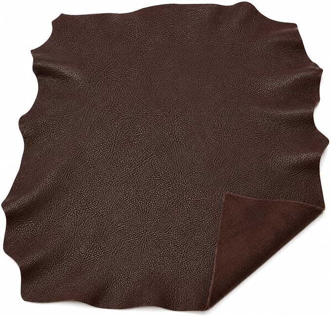 Reed Leather Hides - Cow Skins (40 Square Foot, Dark Brown) | Arts and Crafts