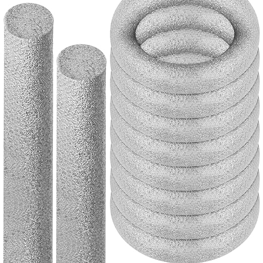 Foam Backer Rod for Gaps Concrete Crack Filler Joints Foam Gap Filler Caulk Saver Backing Rod Concrete Filler Rope (Grey, 1/2 Inch X 10 Feet)