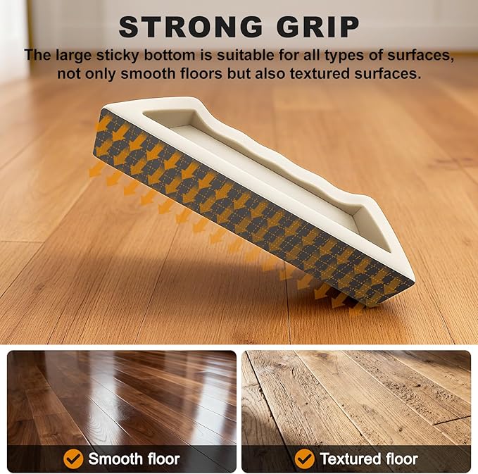 Floor Gap Fixer Tool Kit – Heavy-Duty Plank Grabber & Washable Adhesive Pad for Laminate, Vinyl, and Hardwood Flooring Repair (Only Plank Grabber)