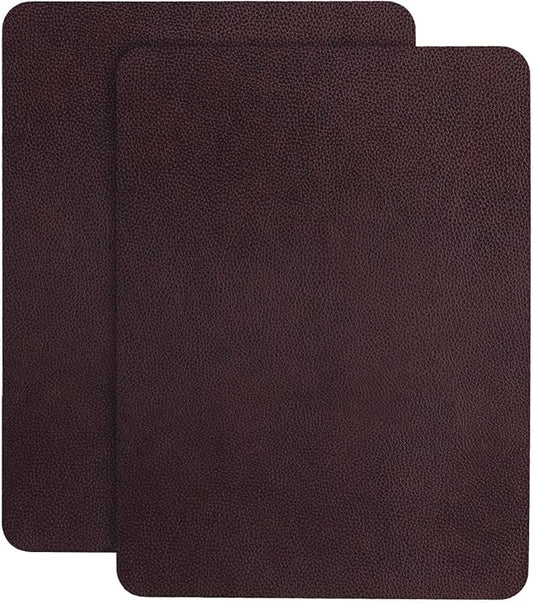 JDLUGH Sofa Leather Repair Patch Tape, 8.2x11 Inch2PCS Self Adhesive Couch, Car Seat, Office Chair, Leather Furniture, Vinyl Repair Patch Kit for Furniture (Brownish Brown)
