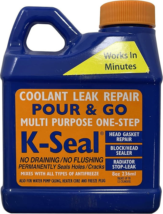 K Seal Multi Purpose One Step Permanent Coolant Leak Repair 8 oz Gasket Radiator