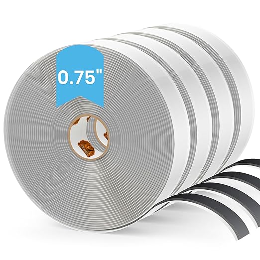 TAPEBEAR Black Butyl Tape RV Tape 3/4" x 30' x 1/8" Butyl Marine Sealant Tape, Window Glazing Putty Tape Double Sided Auto Butyl Window Sealant Caulking for Boat, EPDM Roof, Pool, 4Rolls