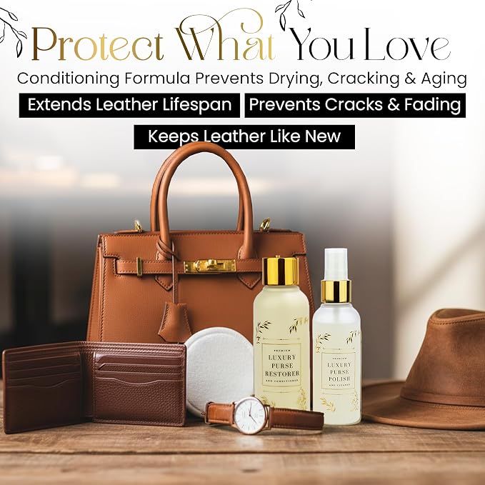 Leather Purse Cleaner & Conditioner for Handbags, Designer Bags, and Luxury Purses, Recommended Leather Cleaner for Handbags & Leather Conditioner for Purses by Combat Cleaner