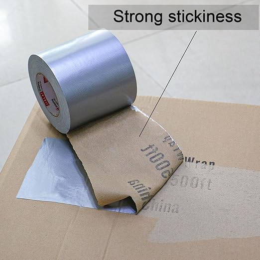 JIALAI HOME Wide Duct Tape, Industrial Grade Silver Tape 5 inches x 55 Yards (164 ft), 9 Mil Heavy-Duty, Waterproof, Strong, Flexible, No Residue, for Indoor & Outdoor Crafts Improvement