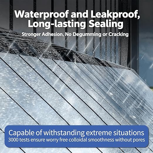 9900 Sealant Waterproof,Outdoor Silicone Sealant, Permanently Repairs Roof & Wall Cracks, Waterproof, Heat & Stretch-Resistant, Tough & Tear-Proof for Exteriors (White)