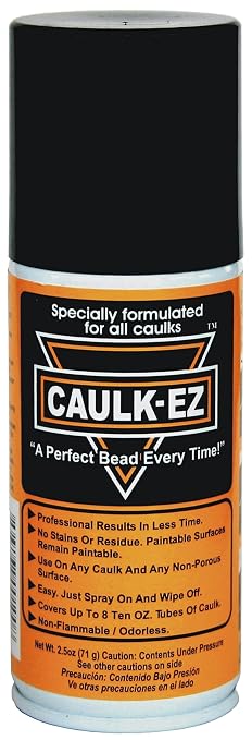 EZ4T Caulk-Ez Caulk Tooling Aid, 2.5 Oz, Clear,Transparent