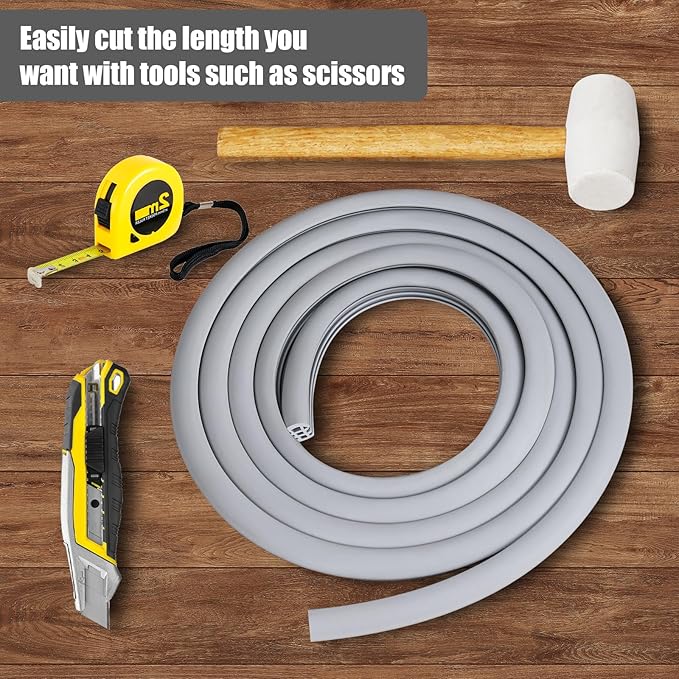 Trial Pack Flexible EPDM Rubber Strip 1/2", 3/4" and 1" (100mm/3.94" Each) for Concrete Crack Repair and Replacement - Weather and Aging Resistant Expansion Joint Filler for Driveways and Sidewalks