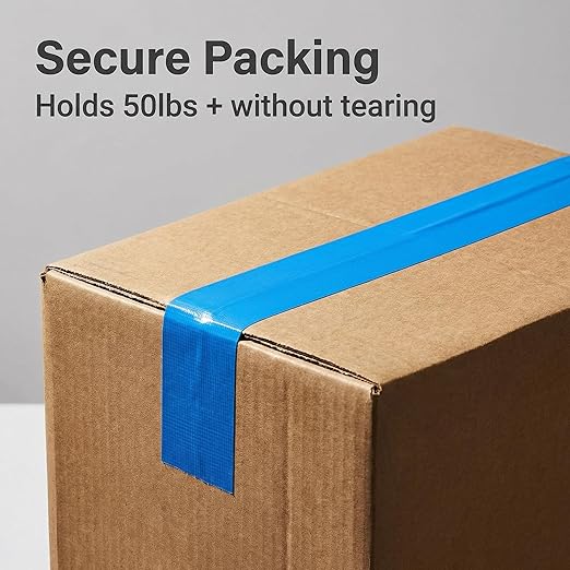 3 Pack Duct Tape Heavy Duty ,9 Mil Thickness,2 inches x 30 Yards, Waterproof Strong Adhesive Duct Tape, All-Purpose Tear by Hand for Repairs,Flexible,No Residue, DIY & Industrial Projects（Blue）