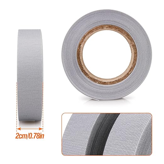 TPU Seam Sealing Tape – Waterproof Heat-Seal Fabric Repair Tape for Tents, Outdoor Gear, and Apparel, 0.79 in x 10.94 yd, Grey