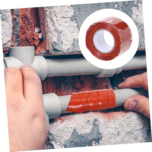 NUOBESTY Flexible Silicone Rubber Sealant Tape for Leaky Pipes Compression Resistant Repair Tape for Plumbing and Outdoor Use