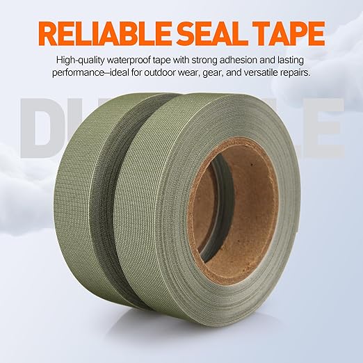 TPU Seam Sealing Tape – Waterproof Heat-Seal Fabric Repair Tape for Tents, Outdoor Gear, and Apparel, 0.79 in x 10.94 yd, Green