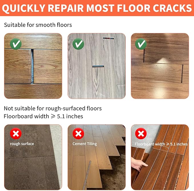Floor Gap Fixer Tool Kit With Rubber Mallet & Cleaning Scraper,Enhanced Suction Cup Floor Suction Cup Tool, Laminate FloorGap RepairTool for Laminate, Wood, Tile & Vinyl Flooring