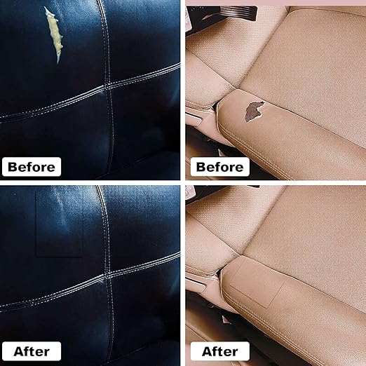 Leather Repair Patch for Furniture 12.6 x 60 Inch Yellow Waterproof Durable Self-Adhesive Leather Tape for Couch, Sofa, Car Seat, Vinyl Chairs, Leather Articles, Fabric Fix