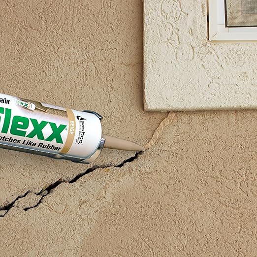 Mor-Flexx Textured Caulk, White,10.5 oz (Pack of 12)