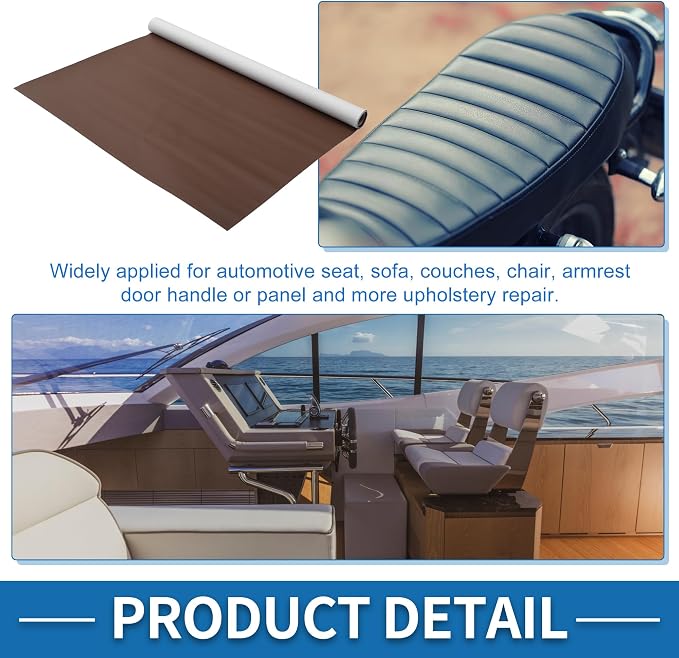 Self Adhesive Leather Repair Patch Strong Stickiness 19.6"x27.5" Leather Repair Tape PVC Faux Leather Light Brown 1 Pcs