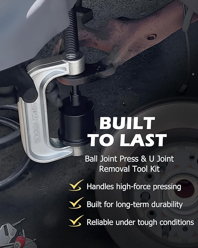 DAYUAN Ball Joint Press & U Joint Removal Tool Kit with 4x4 Adapters for Most 2WD and 4WD Cars and Light Trucks with Blue Storage Case Blue