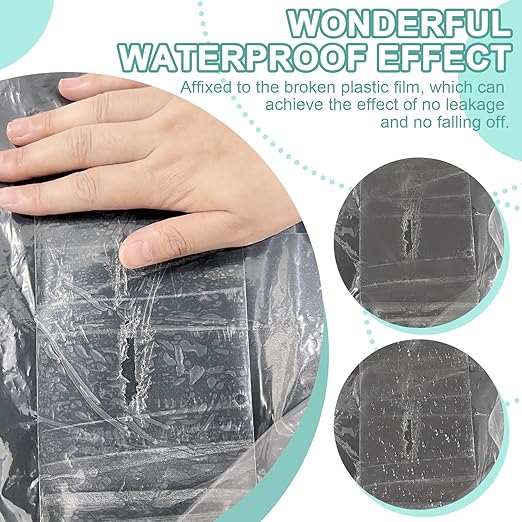 4Inch Heavy Duty Greenhouse Repair Tape 6.3Mil Thick 108Ft-UV & Waterproof PE Patch Tape for Greenhouse Plastic Film,Tents,Tarps-Instantly Fix Holes&Tears,-40°F to 190°F