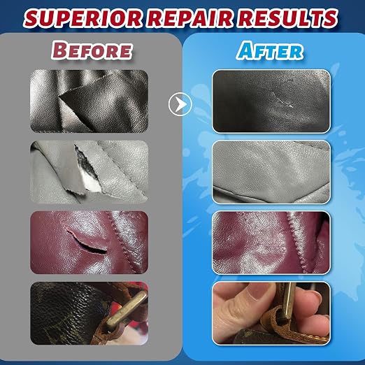Leather Glue, 35g Ultra-Strong, Waterproof Adhesive for Leather Repair, Shoes, Bags, Sofas, Car Seats, Upholstery, and DIY Crafts, Fast-Drying, Flexible Formula
