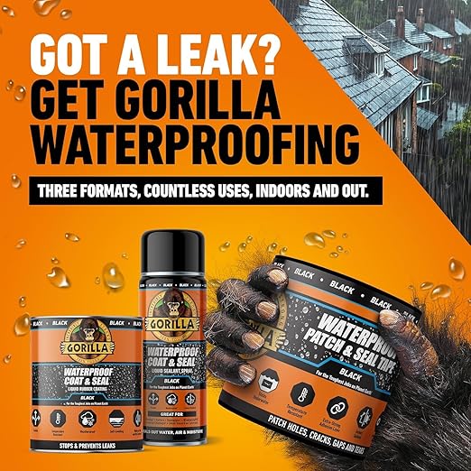 Gorilla Waterproof Patch & Seal Tape Clear 2.4m