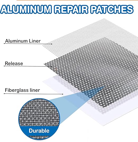 Drywall Repair Kit – 2×8.47 oz Putty Jars with 2×2″ & 4×4″ Wall Patch Mesh, Small & Large Scrapers & 2 Sandpapers | Quick-Dry Spackle & Sheetrock Crack Filler for Wall, Ceiling & Plaster Repair
