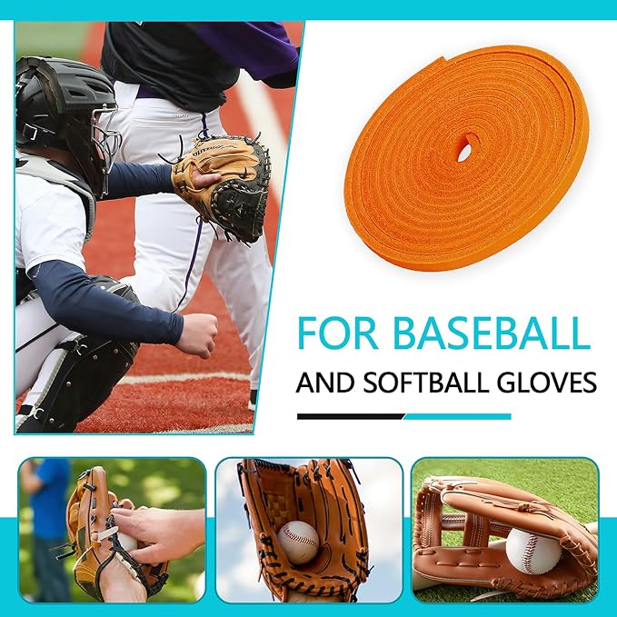 Baseball Glove Lace, Mitt Lace Repair Kit Softball 2 Leather Laces and 2 Lacing Needles for Catcher's Glove