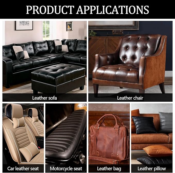 CHEIGHY Leather Repair Kit Self Adhesive Leather Repair Patch for Furniture 15.7X79 inch Vinyl Repair Kit for Couches Car Seats Sofa Office Chair Belt Jackets (Black)