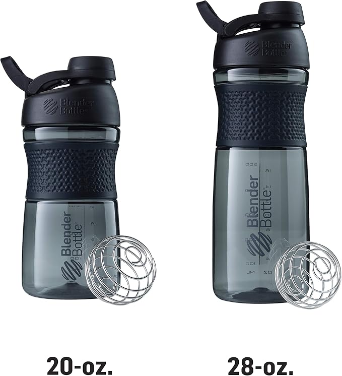 BlenderBottle SportMixer Shaker Bottle Perfect for Protein Shakes and Pre Workout, 28-Ounce, Plum