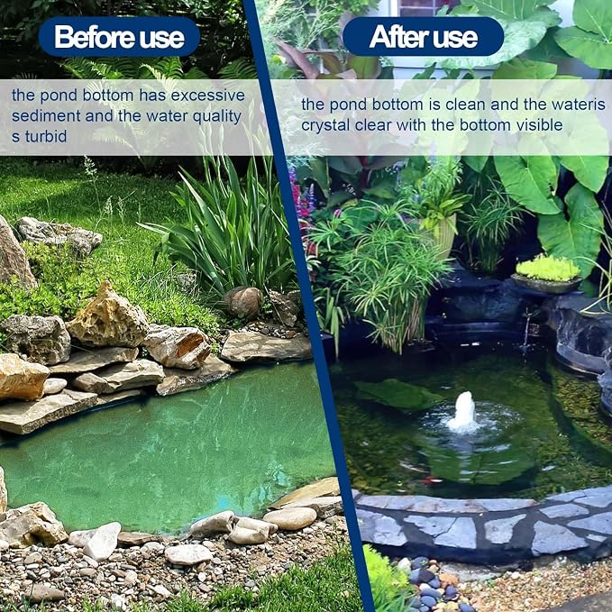 Pond Liner Repair Kit - 8.27x8.27 Inch Butyl Rubber Self-Adhesive Patches - Strong Adhesive Watertight Seal for DIY Pond Liner Patches, Garden Pond Cover, EPDM/HPDE Liner Seam Fix (4 PCS)