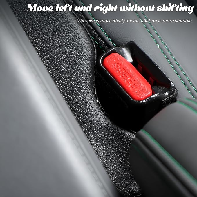Car Seat Gap Filler, 2PCS Soft Foam Leather Vehicle Seat Crevice Blocker Stop Things from Dropping, Automotive No Drop Plug Guard Gap Stopper, Universal for Truck SUV RV (Coffee)