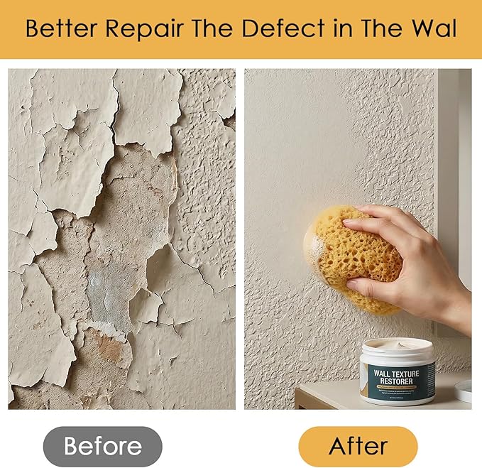 Molain 4 PCS Knockdown Texture Sponge, Orange Peel Texture Sponges for Patch Repair Ceiling Drywall Wall Knockdown Texture Tool Clay sponges for Pottery Cleaning