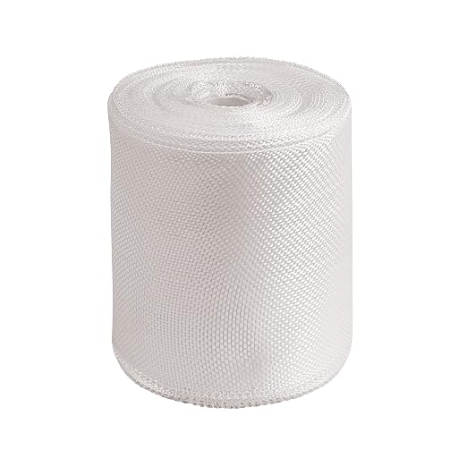 Fiberglass Cloth Tape Non Adhesive Fiberglass Repair Tape Plain Weave Fiberglass Cloth Roll for Joint Repair, Reinforcement, Resin Saturation, Heat-Resistance, Insulation (4 in x 99 FT)