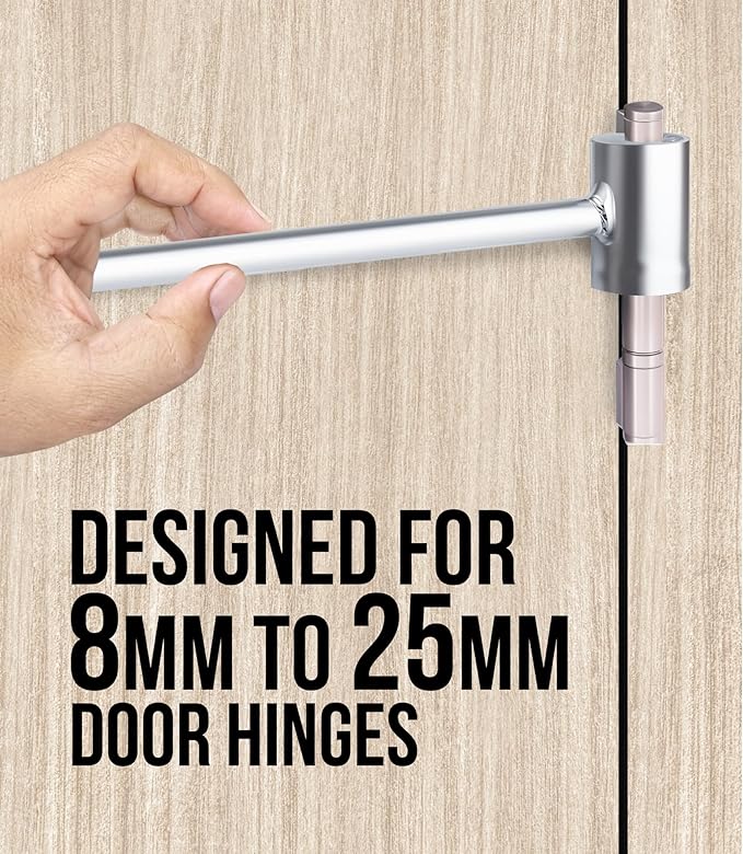 Door Hinge Gap Adjustment Wrench Tool - Universal Door Hinges Bender Adjuster & Spanner for Residential Commercial Doors - Gap & Hinge Hole Adjusting Repair Tool (8mm - 25mm)