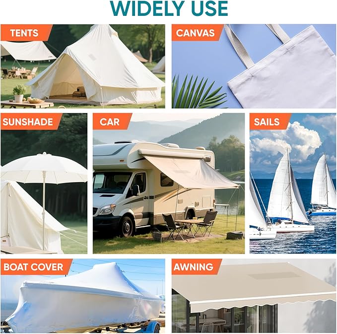 RV Awning Repair Tape, Tent Repair Patch, Tear Repair Kit for Tarps, Boat Cover Repair, Tents, Sailboats, Waterproof, Clear, 1 Roll 3 in. x 60 in.