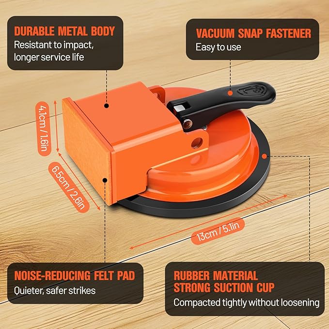 Floor Gap Fixer Tool, Suction Cup Tile Leveler, Heavy Duty Floor Gap Fixer, Tile Countertop Installation Tools for Wood, Tiles, Vinyl, Laminate Flooring