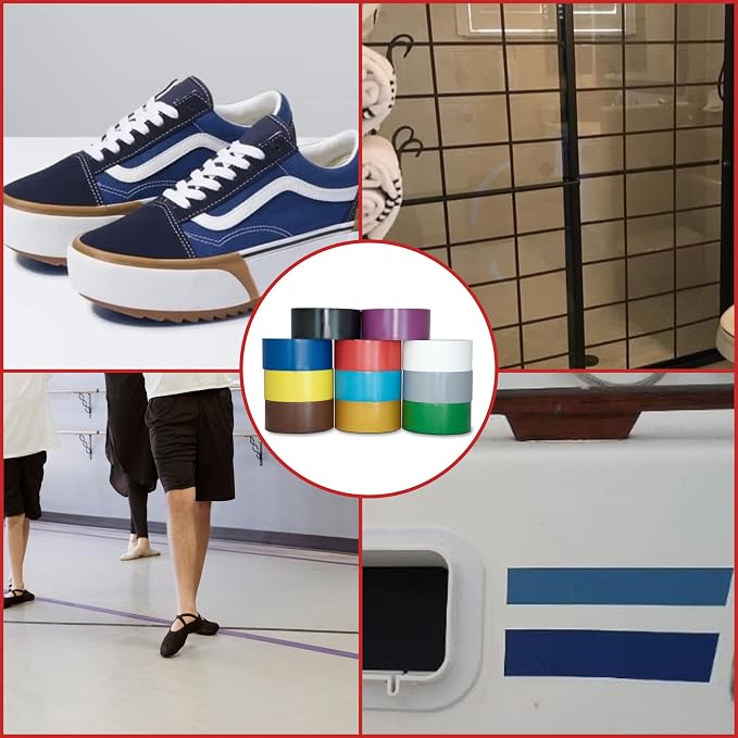 GGR SUPPLIES T.R.U. CVT-536 Clear Vinyl Pinstriping Dance Floor Tape: 1 in. Wide x 36 yds. Several Colors