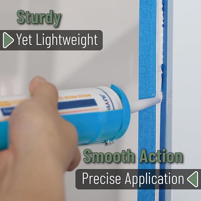 Bates- Caulking Silicone Gun, 10:1 Thrust Ratio, Hand Caulking Guns, No Drip