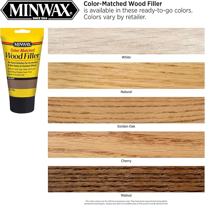 Minwax Color-Matched Wood Filler, Golden Oak, 6 oz (Pack of 2)
